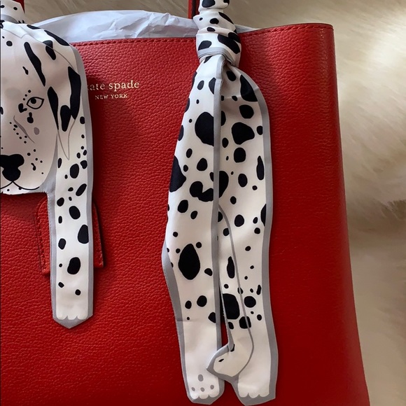 Dalmatian Pup Twilly Bandeau Hair Neck Bag Tie - Picture 3 of 7